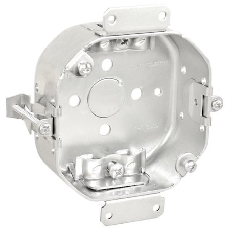 Southwire Electrical Box, 14 cu in, Octagon Box Type, Steel, Octagon Shape 54151-OWR